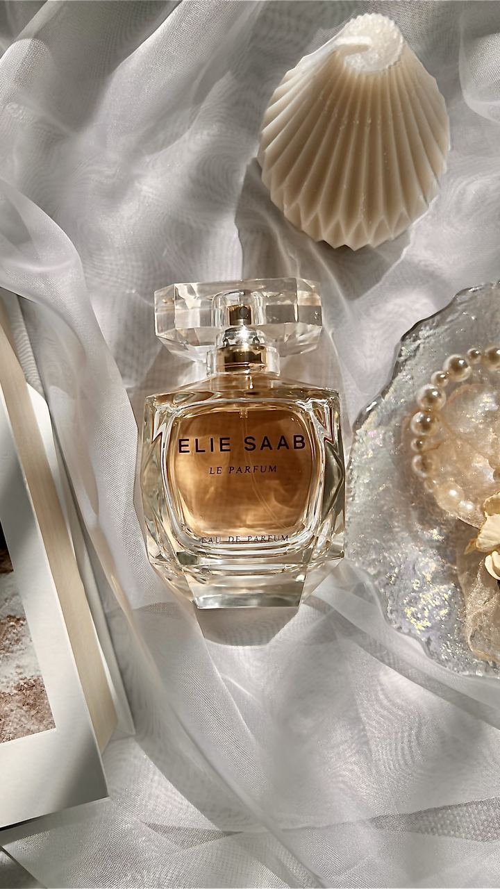 Elie Saab Le Parfum on silk organza